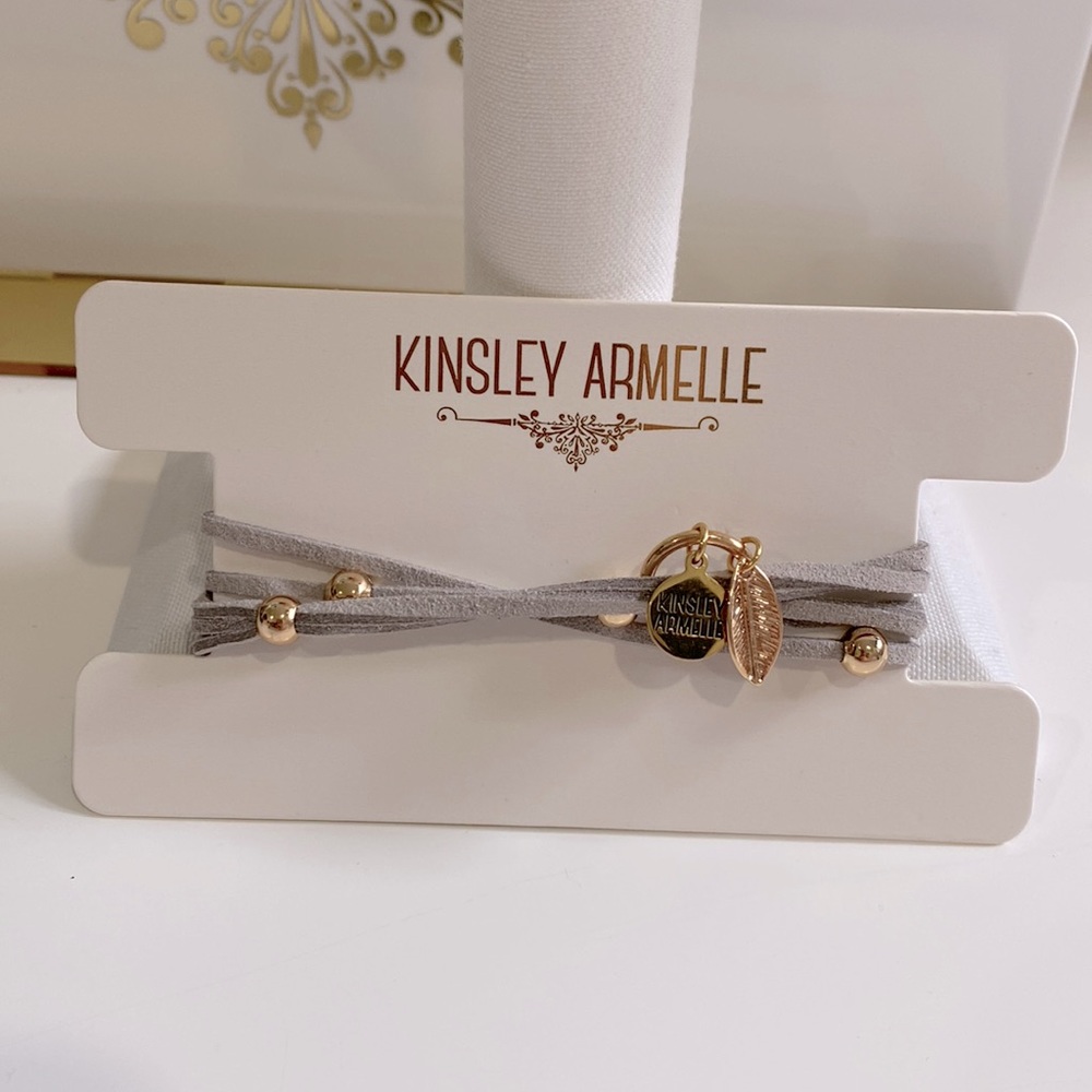Kinsley Armelle - Grey Wrap Bracelet